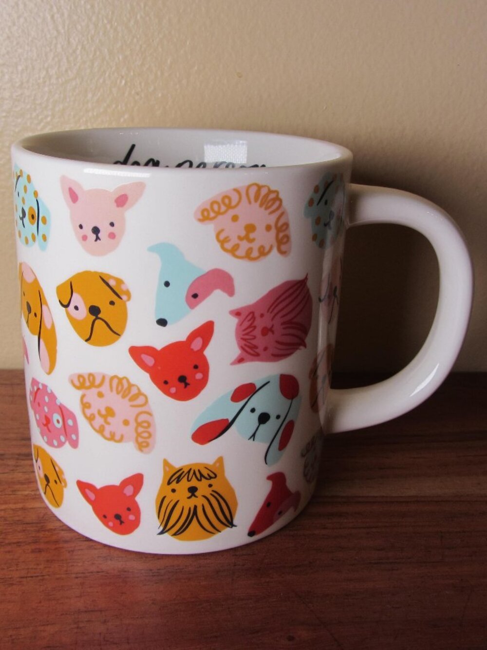 16 oz mug parker lane "dog person" dog all over (W6518)